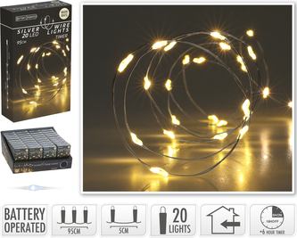 ŁAŃCUCH LED 20L CIEPŁY BIAŁY BO