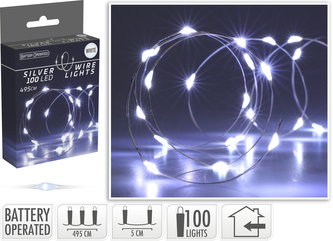ŁAŃCUCH LED  100LED BIAŁY BO