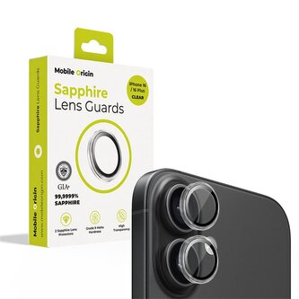 Mobile Origin Sapphire Lens guards, clear - iPhone 16/16 Plus