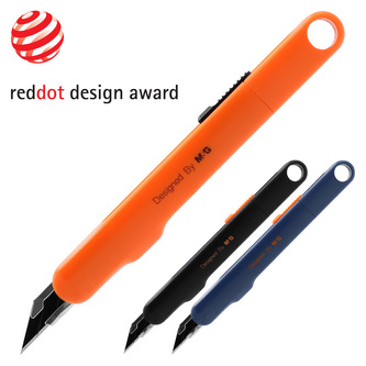 Nůž ořezávací M&G 9 mm, černá čepel 30° (3 barvy)