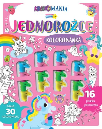 Jednorożce. Kolorowanka. Koloromania