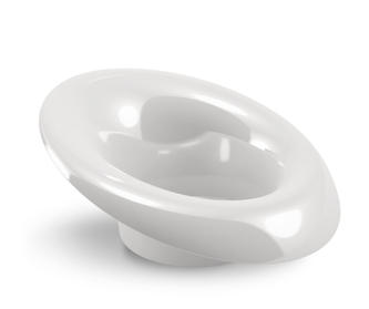 Nakloněná ikebana Mori bílá 120 mm