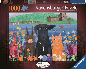 Puzzle 2D: Zwierzaki i zamek 1000el Puzzle 2D: Zwierzaki i zamek 1000el