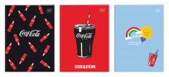 Zeszyt A4/32K trzy linia kolor Coca Cola (10szt)