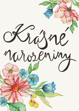 Přáníčko BeBechy - A6 - bílé - Krásné