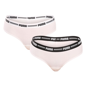 2PACK dámské kalhotky brazilky Puma bílé (603043001 317) S 2PACK dámské kalhotky brazilky Puma bílé (603043001 317) S