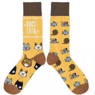 Skarpetki - Koci tata rozm. 42/46 Skarpetki - Koci tata rozm. 42/46