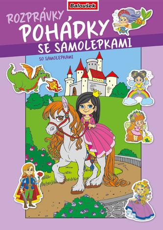 Omalovánka A4 - Omalovánka se samolepkami - Pohádky