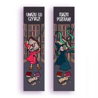Zakładka kartonowa - Uważaj co czytasz! Zakładka kartonowa - Uważaj co czytasz!