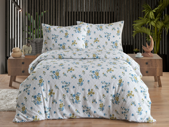 Povlečení francouzské krep 240x200, 70x90 Olivie blue