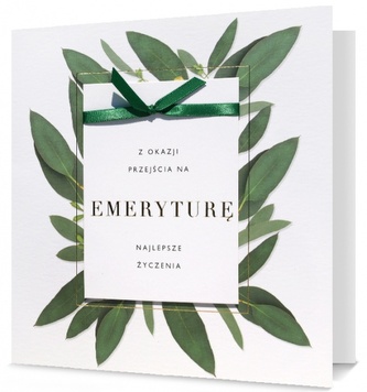 Karnet Emerytura Silver, liście UK-SILVER-16