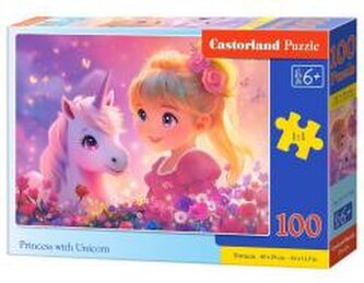 Puzzle 100 Princess with Unicorn CASTOR Puzzle 100 Princess with Unicorn CASTOR