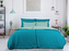 B.E.S. - Petrovice, s.r.o. Povlečení BAVLNA Double face hotelový uzávěr - Tyrkys/Olivová Rozměr: 200 x 220 + 2x 70 x 90