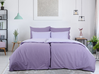 B.E.S. - Petrovice, s.r.o. Povlečení BAVLNA Double face hotelový uzávěr - Fialová/Levandule Rozměr: 140 x 200 + 70 x 90