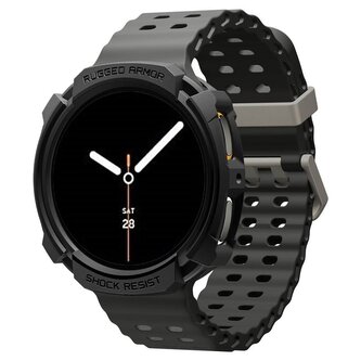 Spigen Rugged Armor, matte black - Galaxy Watch 8 (40mm)