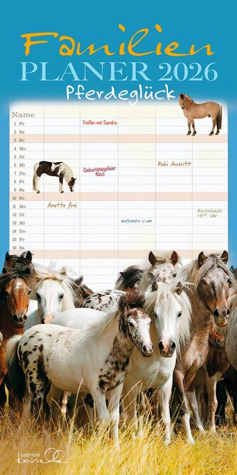 Familienplaner Pferd 2026