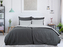 B.E.S. - Petrovice, s.r.o. Povlečení BAVLNA Double face hotelový uzávěr - Antracit/Šedá Rozměr: 140 x 220 + 70 x 90