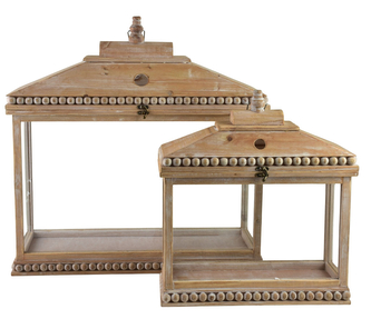 LOKKE Komplet 2 latarni62x22x63,5/42x16,5x47cm