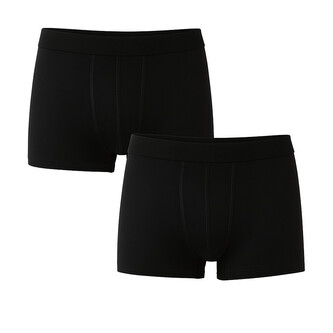 2PACK pánské boxerky Nedeto basic černé (2NFC1) 4XL