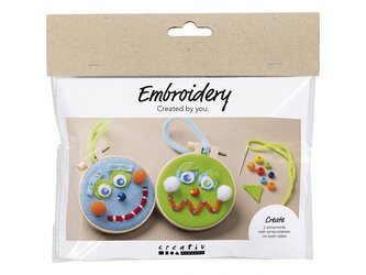Kreativní sada Mini Craft Kit Embroidery Faces