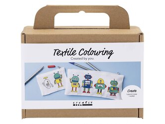 Kreativní sada Mini Craft Kit Textile Colouring Robot