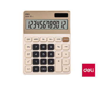 Kalkulačka DELI EM309 béžová