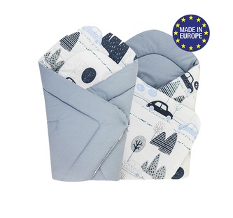 Bomimi Rychlozavinovačka soft oboustranná autíčka, modrá