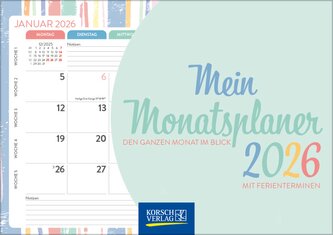Mein Monatsplaner 2026