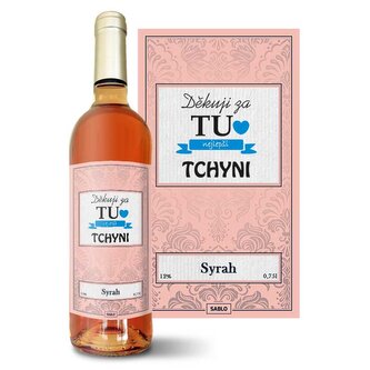 Růžové víno Děkuji za tu nejlepší tchyni: 0,75 l