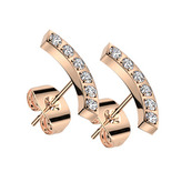 OPN1949-RD Zlacené celové náušnice se zirkony