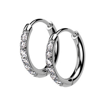 OPN1974-13 Ocelové náušnice - kruhy 13mm