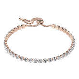 OPA1763-RD Zlacený štrasový ocelový náramek