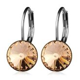 NBS08-SL Ocelové náušnice s krystaly Swarovski® SILK