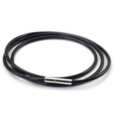 LR1116-050-40 Kaučuková šňůrka na krk černá tl. 5 mm