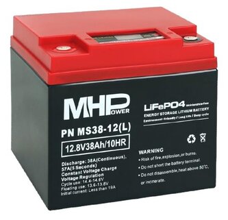 Baterie MHPower MS38-12(L) LiFePO4, 12V/38Ah, LC1-M6