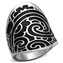 AL-0127-59 Ocelový prsten s ornamenty
