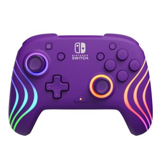 PDP Afterglow Wave bezdrátový gamepad pro Nintendo Switch, fialový