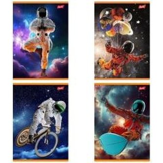 Zeszyt A5/32K linia 2 kolor Spaceman (15szt)