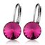 NBS08-FU Ocelové náušnice s krystaly Swarovski® FUCHSIA