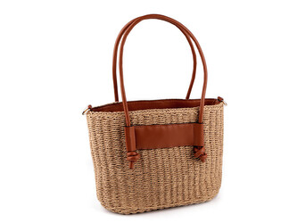 Kabelka 32x23 cm - 1 ks - 3 hnědá koňak