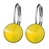 NBS08-YO Ocelové náušnice s krystaly Swarovski® YELLOW OPAL