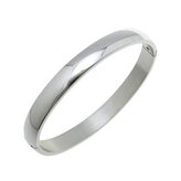 OPA1322 Ocelový náramek kruh otevírací, 56 x 49 mm, šíře 5 mm