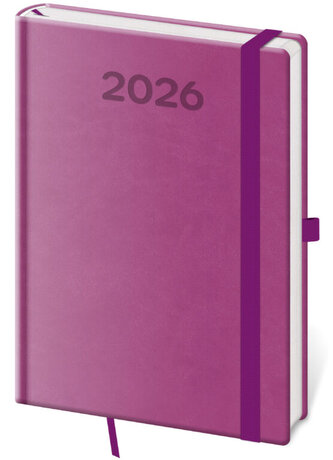 Týdenní diář A5 Print Pop fialový Týdenní diář A5 Print Pop fialový