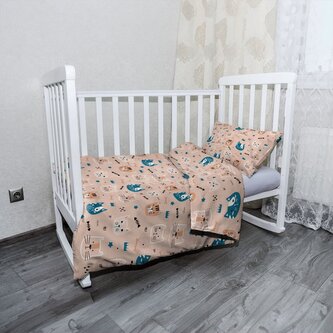 Dětské povlečení do postýlky Barevné kočičky: 130x90 / 40x60