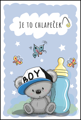 Přání K - K narození dítěte - kluk