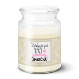 Svíčka Děkuji za tu nejlepší babičku: 500 g