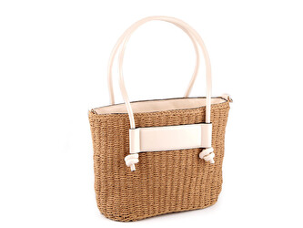 Kabelka 32x23 cm - 1 ks - 1 krémová nejsvět. Kabelka 32x23 cm - 1 ks - 1 krémová nejsvět.