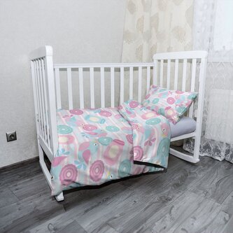 Dětské povlečení do postýlky Roztomilí ptáčci: 120x90 / 40x60