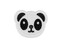 Nažehlovačka panda, slon, housenka - 10 ks - 3 bílo-černá panda