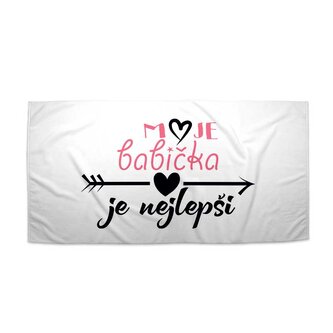 Ručník Moje babička je nejlepší: 70x140 cm